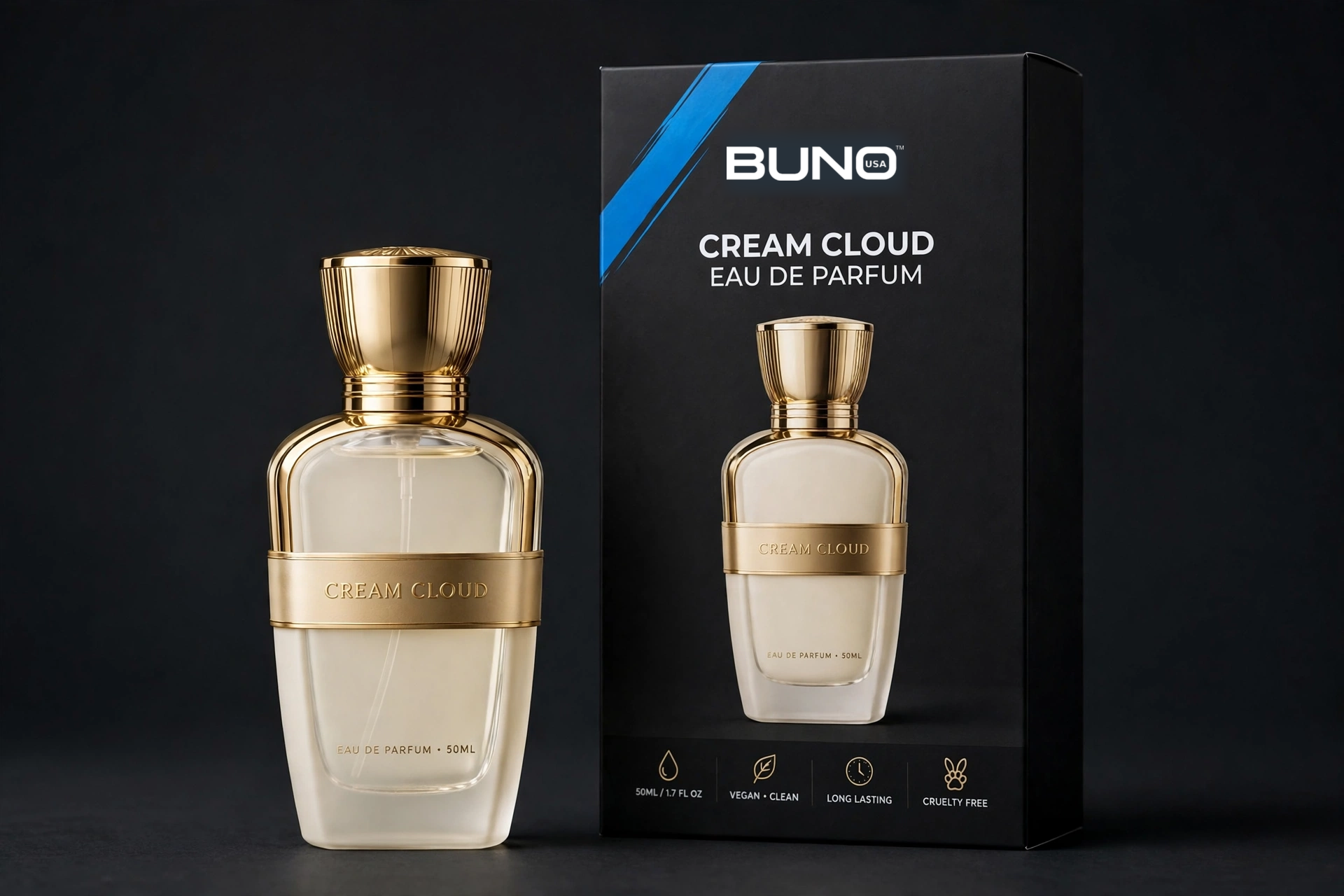 BUNO Cream Cloud Perfume, BUNO product with its retail box