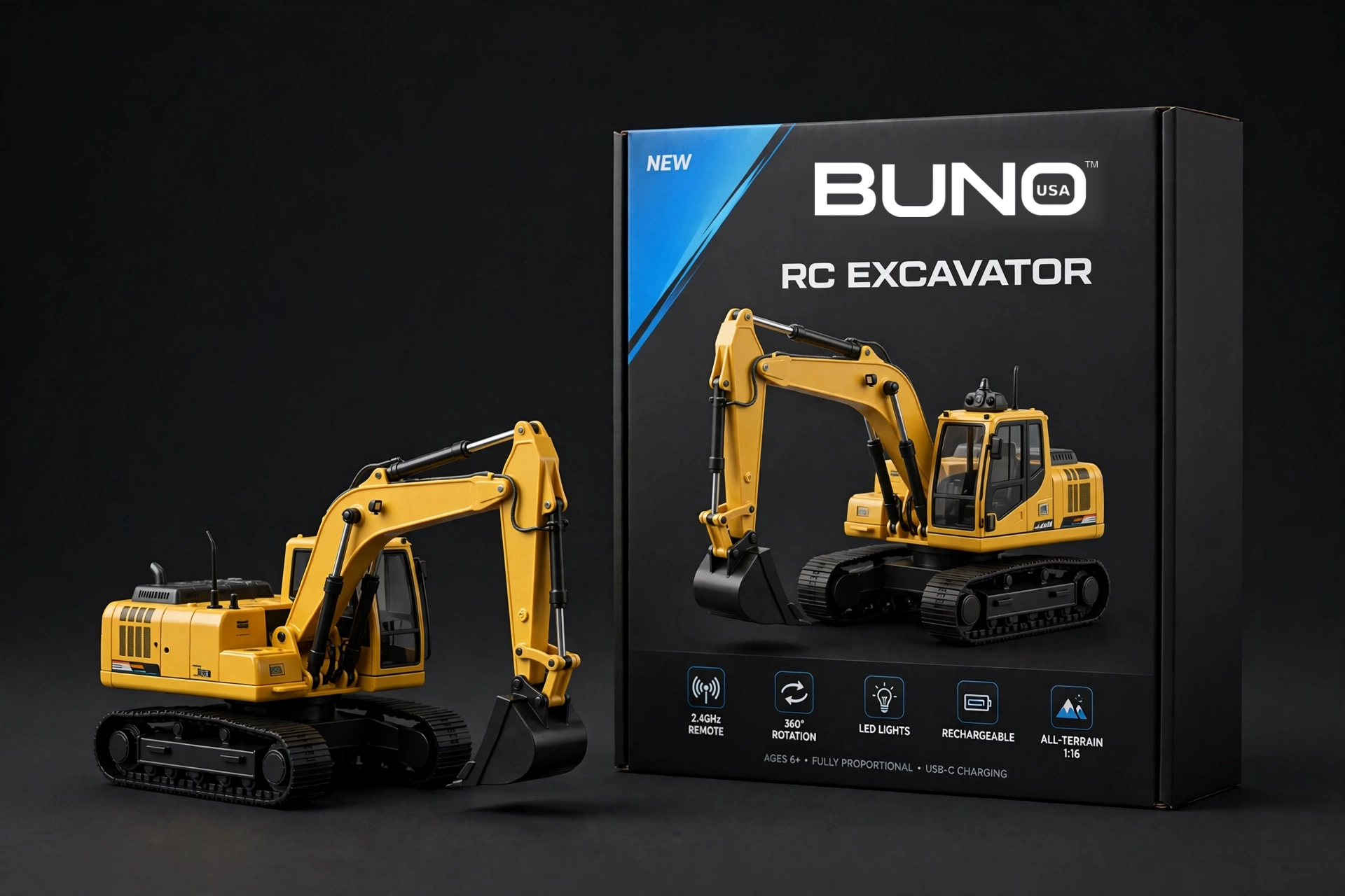 BUNO Remote Control Engineering Vehicle